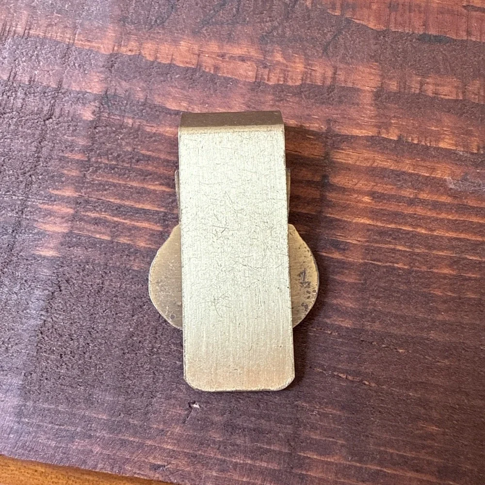 Vintage Kessler Whiskey Smooth‎ As Silk Money Clip Bronze Lightweight